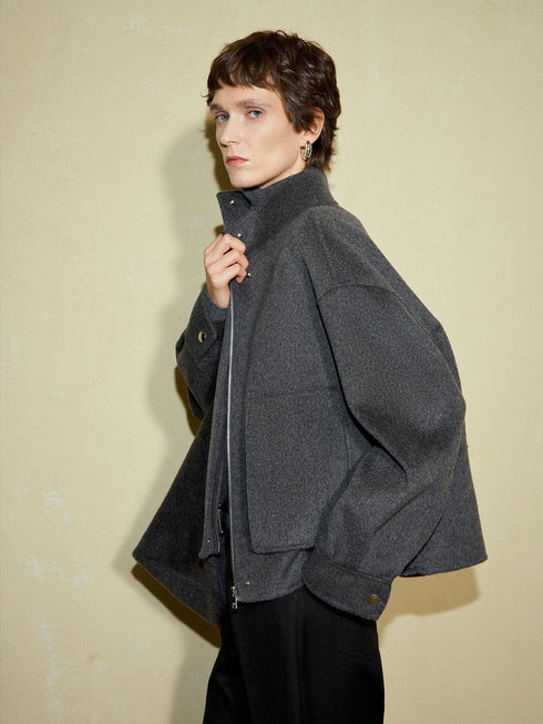 Halvo Wool Stand Jacket